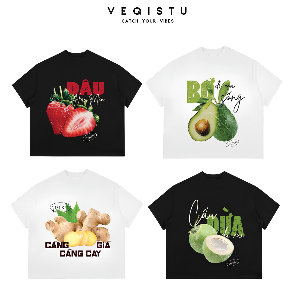 Áo thun BOXY Local Brand VEQISTU "Thay lời trái nói" Áo Thun Boxy Form Rộng Unisex Nam Nữ  250Gsm Cotton
