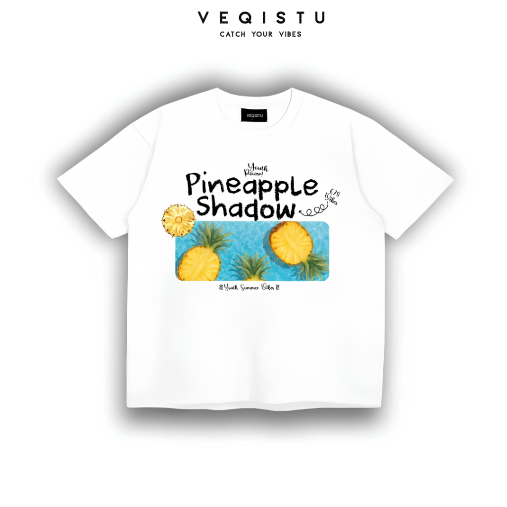 Áo Thun BOXY Local Brand VEQISTU "TROPICAL", Áo Thun Boxy Form Rộng Unisex 250Gsm 100% Cotton