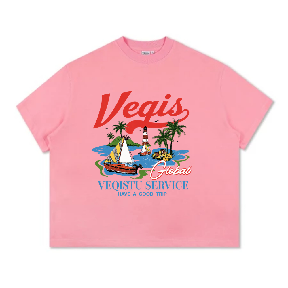 Áo Thun BOXY Local Brand VEQISTU "SERVICE", Áo Thun Boxy Form Rộng Unisexm Nam Nữ Cổ Tròn 250Gsm 100% Cotton