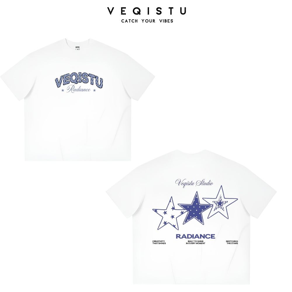 Áo Thun Local Brand VEQISTU " RADIANCE ", Áo Thun Boxy Form Rộng  250Gsm 100% Cotton 2 Chiều