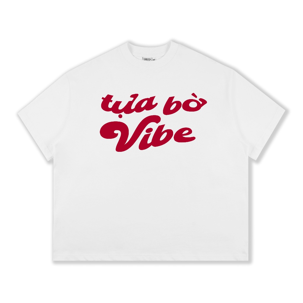 Áo Thun Local Brand VEQISTU "Tựa Bờ Vibe", Áo Thun Boxy Form Rộng Unisex Nam Nữ 250Gsm 100% Cotton 2 Chiều