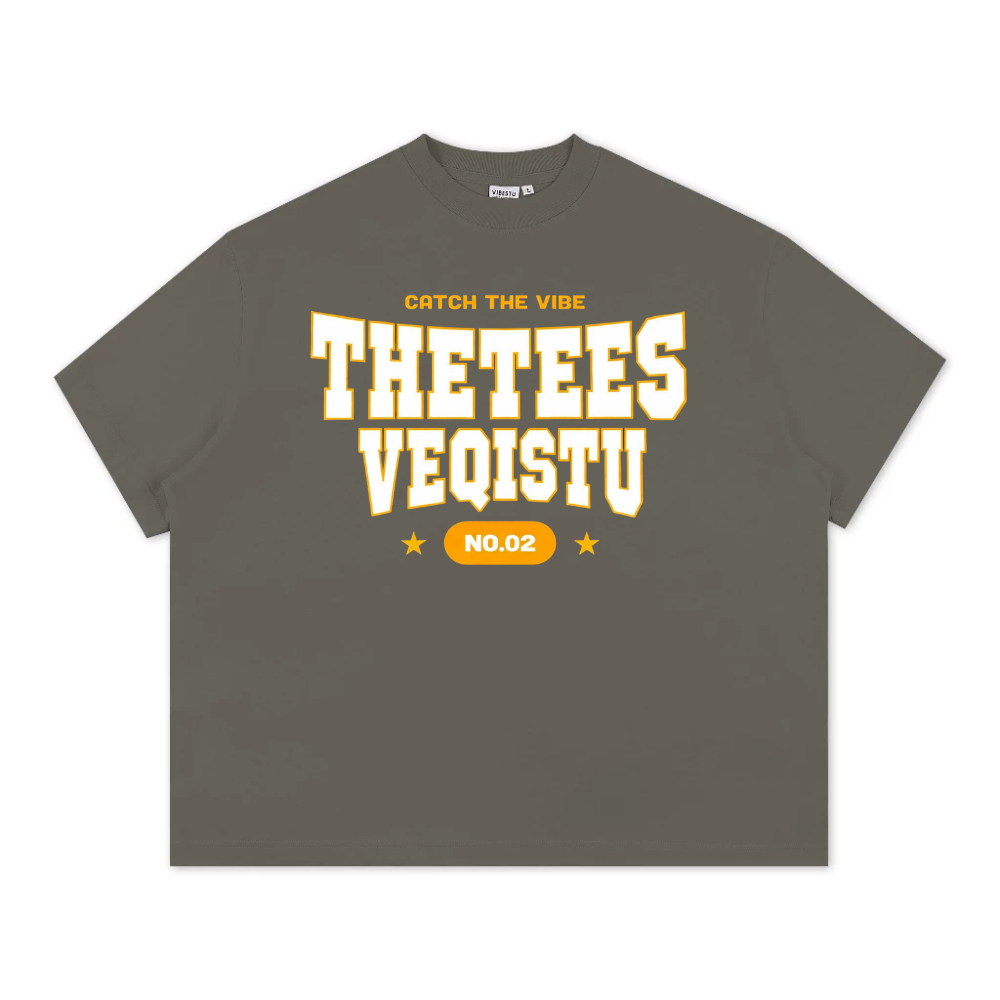 Áo Thun BOXY Local Brand VEQISTU "Thetees", Áo Thun Boxy Form Rộng Unisex Nam Nữ 250Gsm 100% Cotton