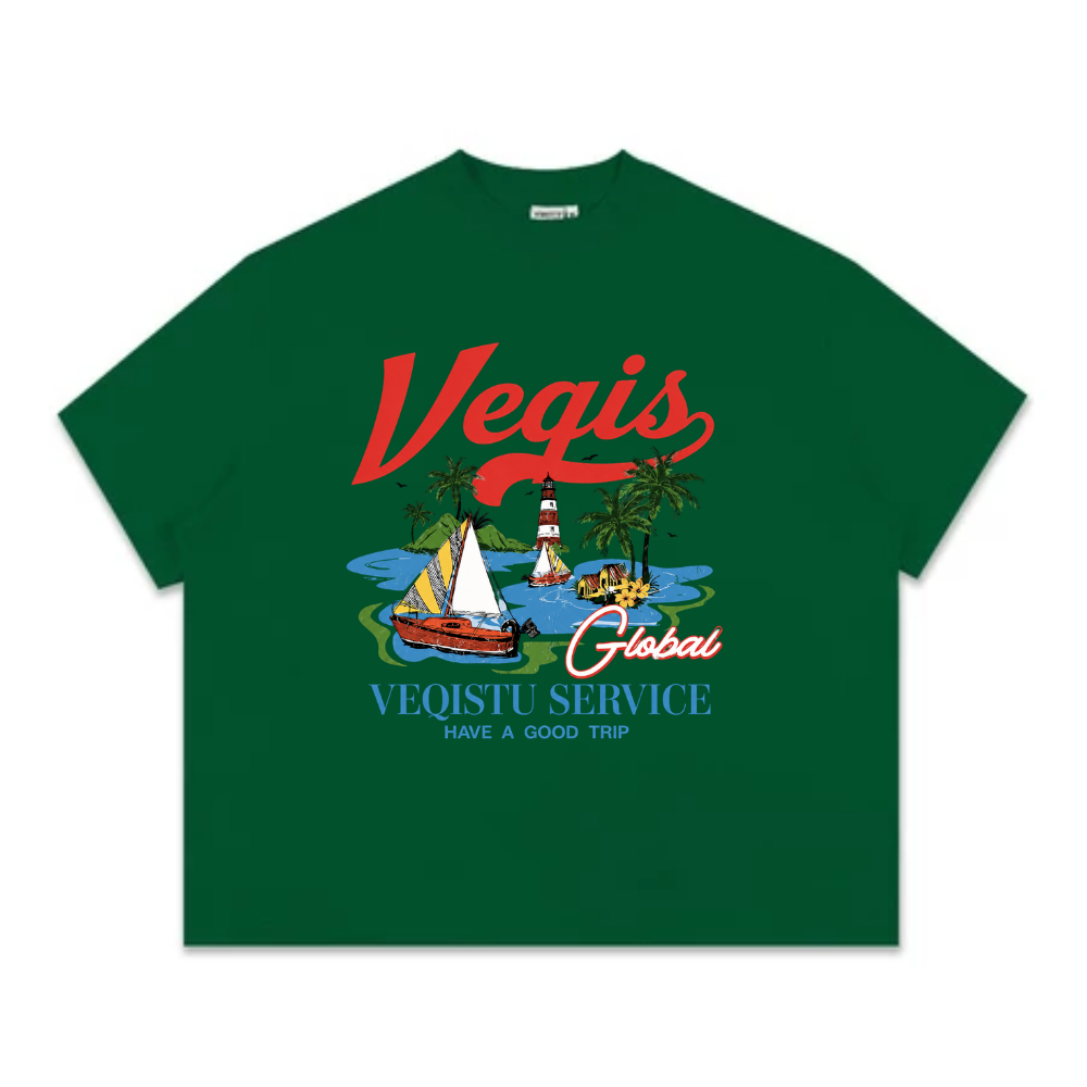 Áo Thun BOXY Local Brand VEQISTU "SERVICE", Áo Thun Boxy Form Rộng Unisexm Nam Nữ Cổ Tròn 250Gsm 100% Cotton