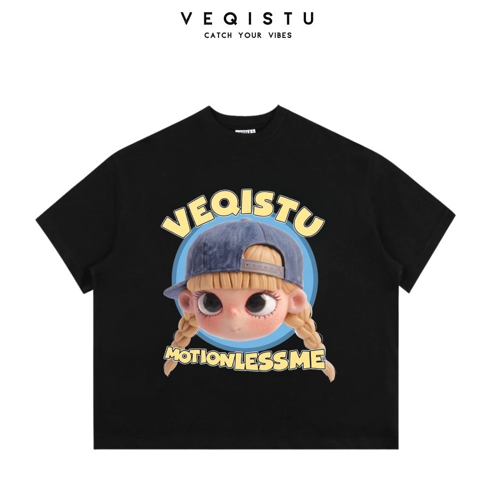 Áo Thun BOXY Local Brand VEQISTU "Baby", Áo Thun Boxy Form Rộng Unisex  250Gsm 100% Cotton