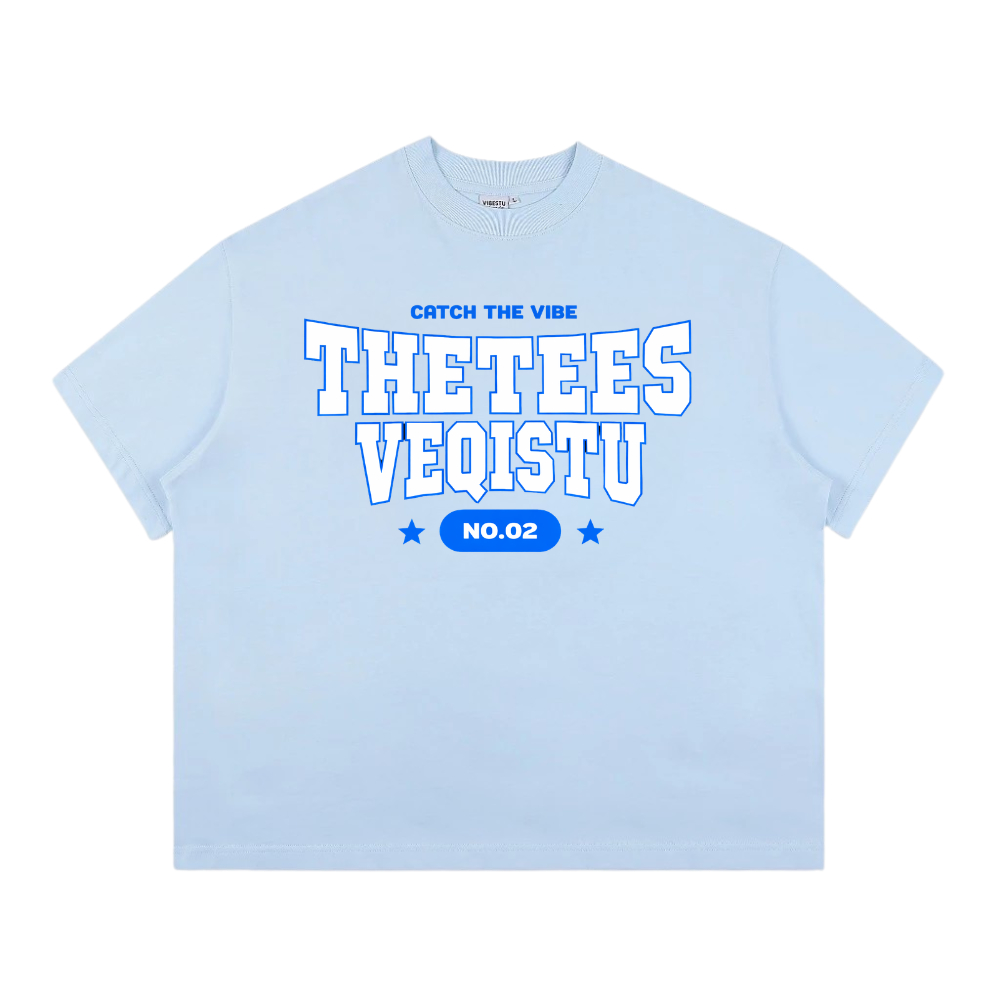 Áo Thun BOXY Local Brand VEQISTU "Thetees", Áo Thun Boxy Form Rộng Unisex Nam Nữ 250Gsm 100% Cotton