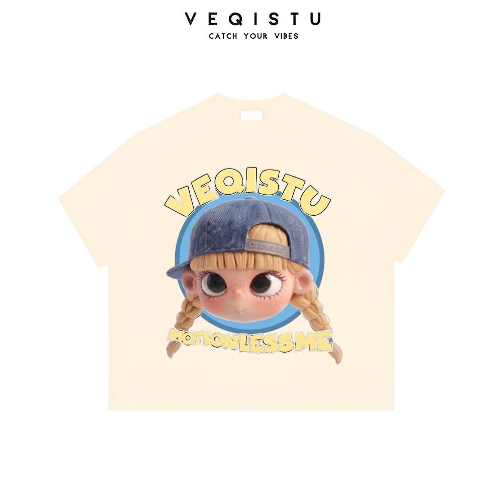 Áo Thun BOXY Local Brand VEQISTU "Baby", Áo Thun Boxy Form Rộng Unisex  250Gsm 100% Cotton