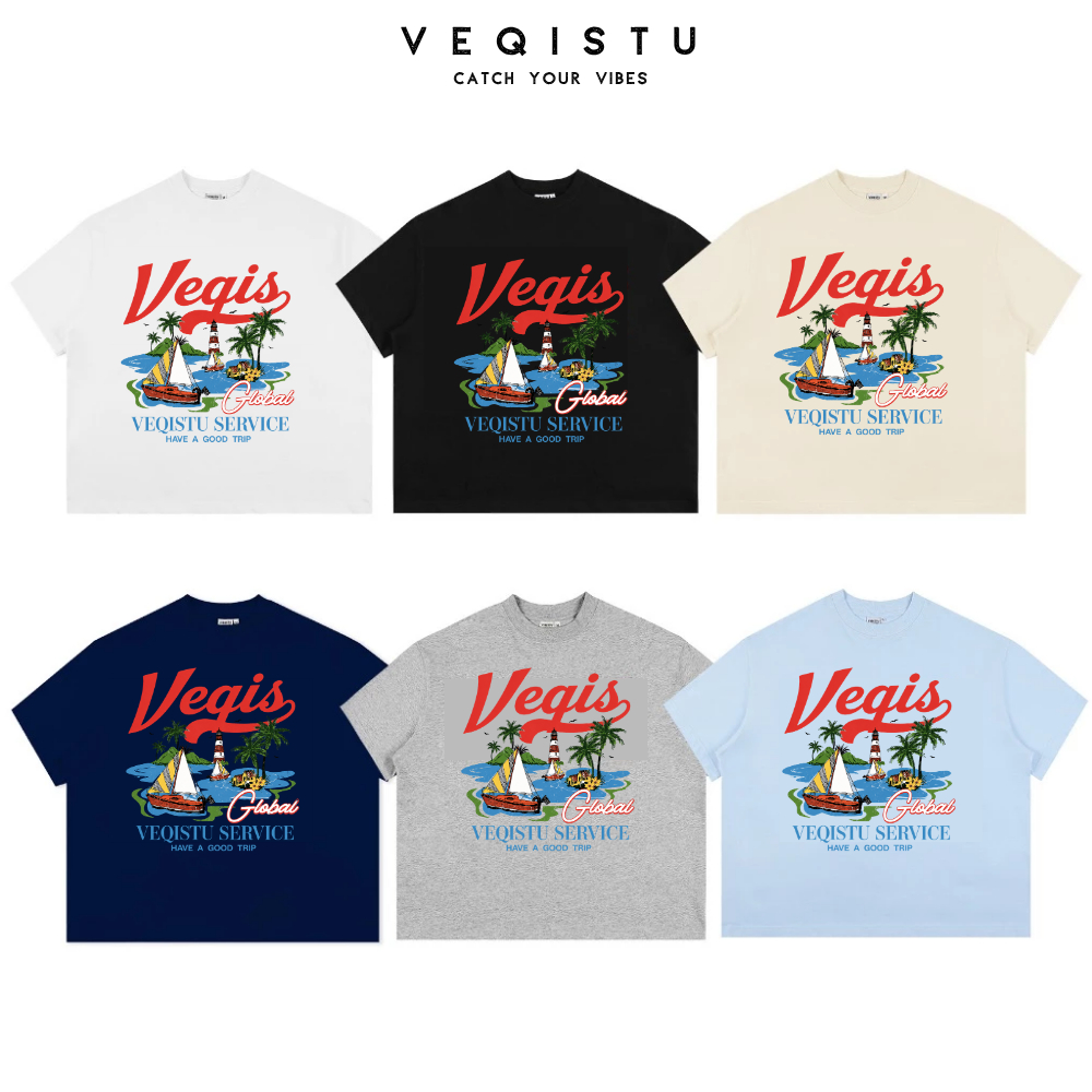 Áo Thun BOXY Local Brand VEQISTU "SERVICE", Áo Thun Boxy Form Rộng Unisexm Nam Nữ Cổ Tròn 250Gsm 100% Cotton