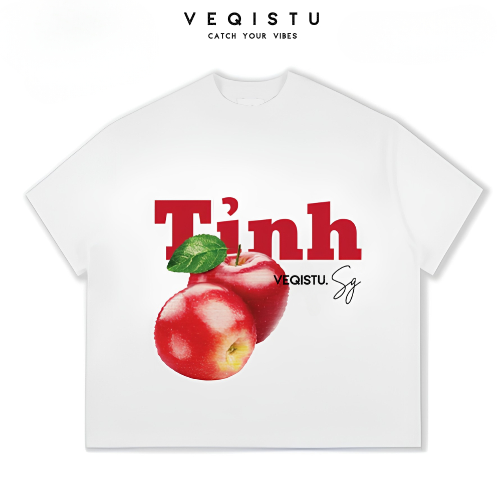 Áo thun BOXY Local Brand VEQISTU "Trái  Tính" Áo Thun Boxy Form Rộng Unisex Nam Nữ Tay Ngắn  250Gsm Cotton