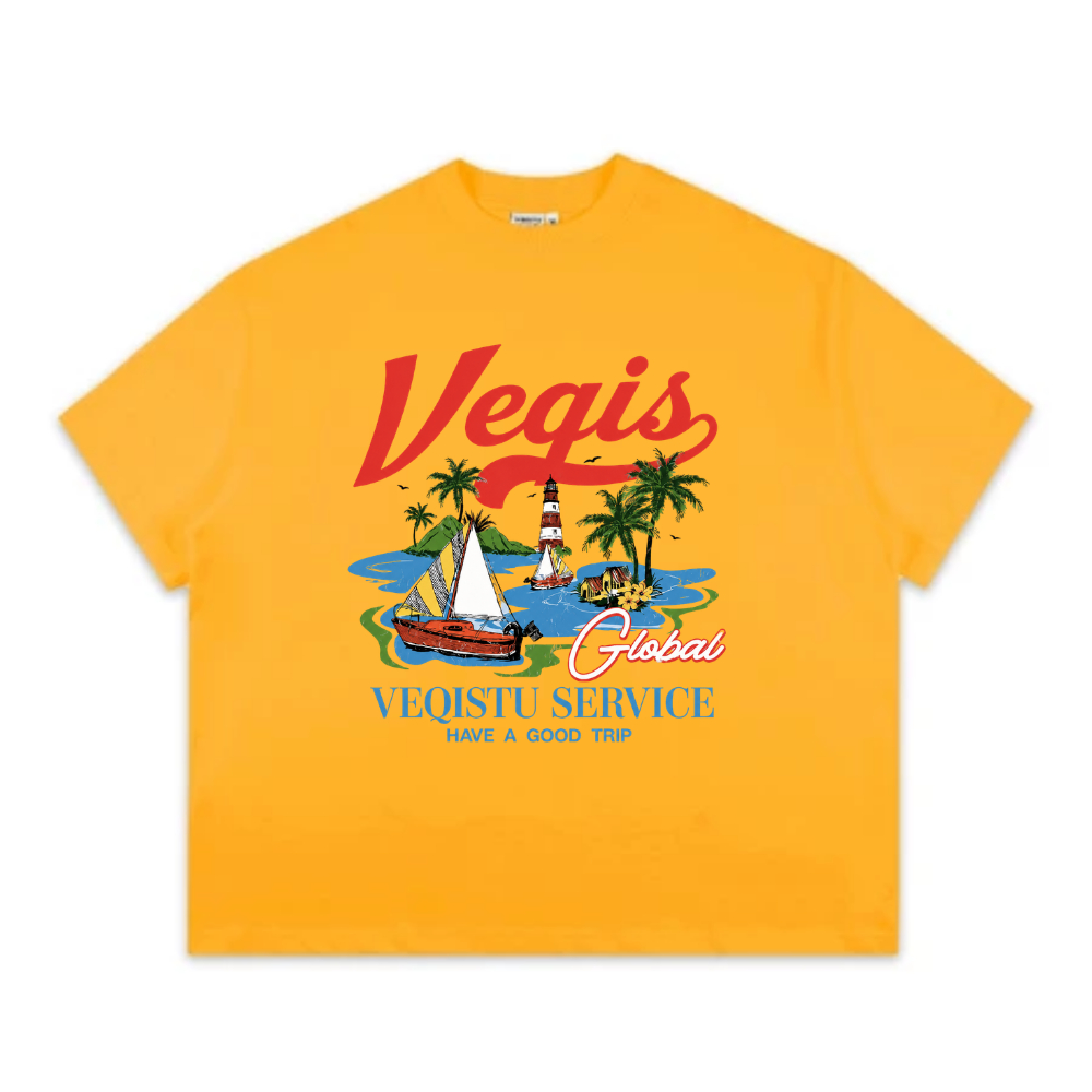 Áo Thun BOXY Local Brand VEQISTU "SERVICE", Áo Thun Boxy Form Rộng Unisexm Nam Nữ Cổ Tròn 250Gsm 100% Cotton