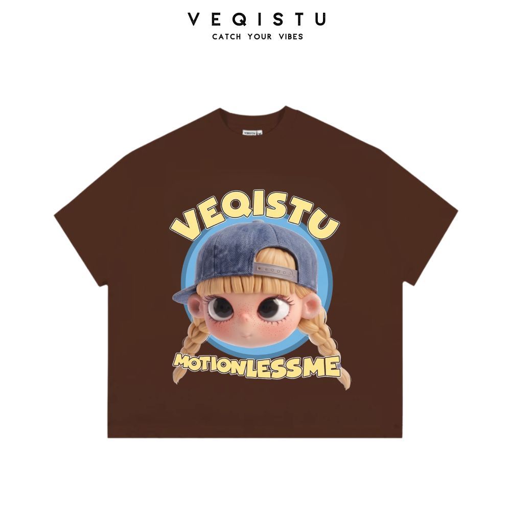 Áo Thun BOXY Local Brand VEQISTU "Baby", Áo Thun Boxy Form Rộng Unisex  250Gsm 100% Cotton