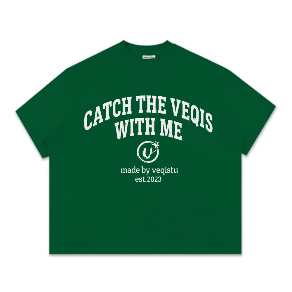 Áo Thun Local Brand VEQISTU" With Me ", Áo Thun Boxy Form Rộng Unisex 250Gsm 100% Cotton