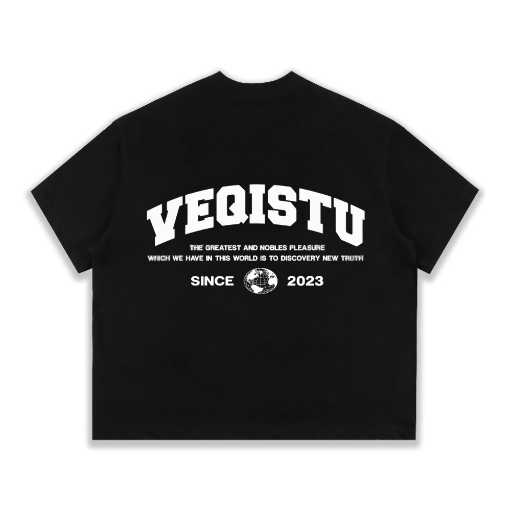 Áo Thun BOXY Local Brand VEQISTU "EARTH", Áo Thun Boxy Form Rộng Unisexm Nam Nữ Cổ Tròn 250Gsm 100% Cotton