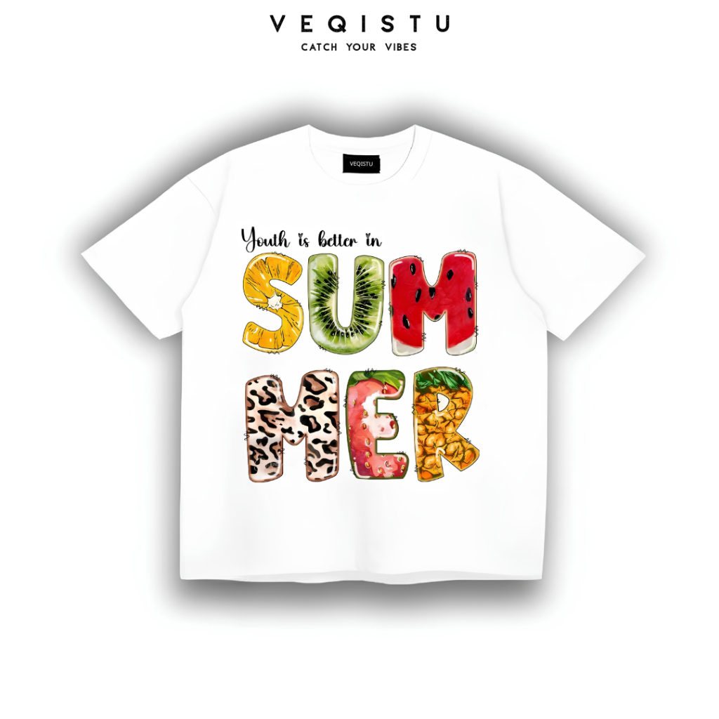 Áo Thun BOXY Local Brand VEQISTU "TROPICAL", Áo Thun Boxy Form Rộng Unisex 250Gsm 100% Cotton