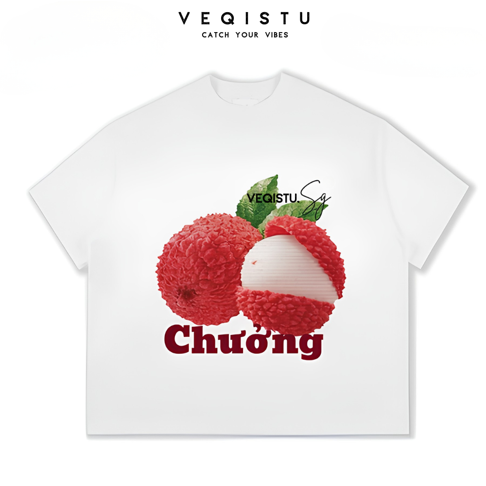 Áo thun BOXY Local Brand VEQISTU "Trái  Tính" Áo Thun Boxy Form Rộng Unisex Nam Nữ Tay Ngắn  250Gsm Cotton