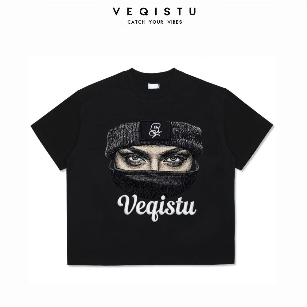 Áo Thun BOXY Local Brand VEQISTU " THE COOL" Áo Thun Boxy Form Rộng Unisex  250Gsm 100% Cotton