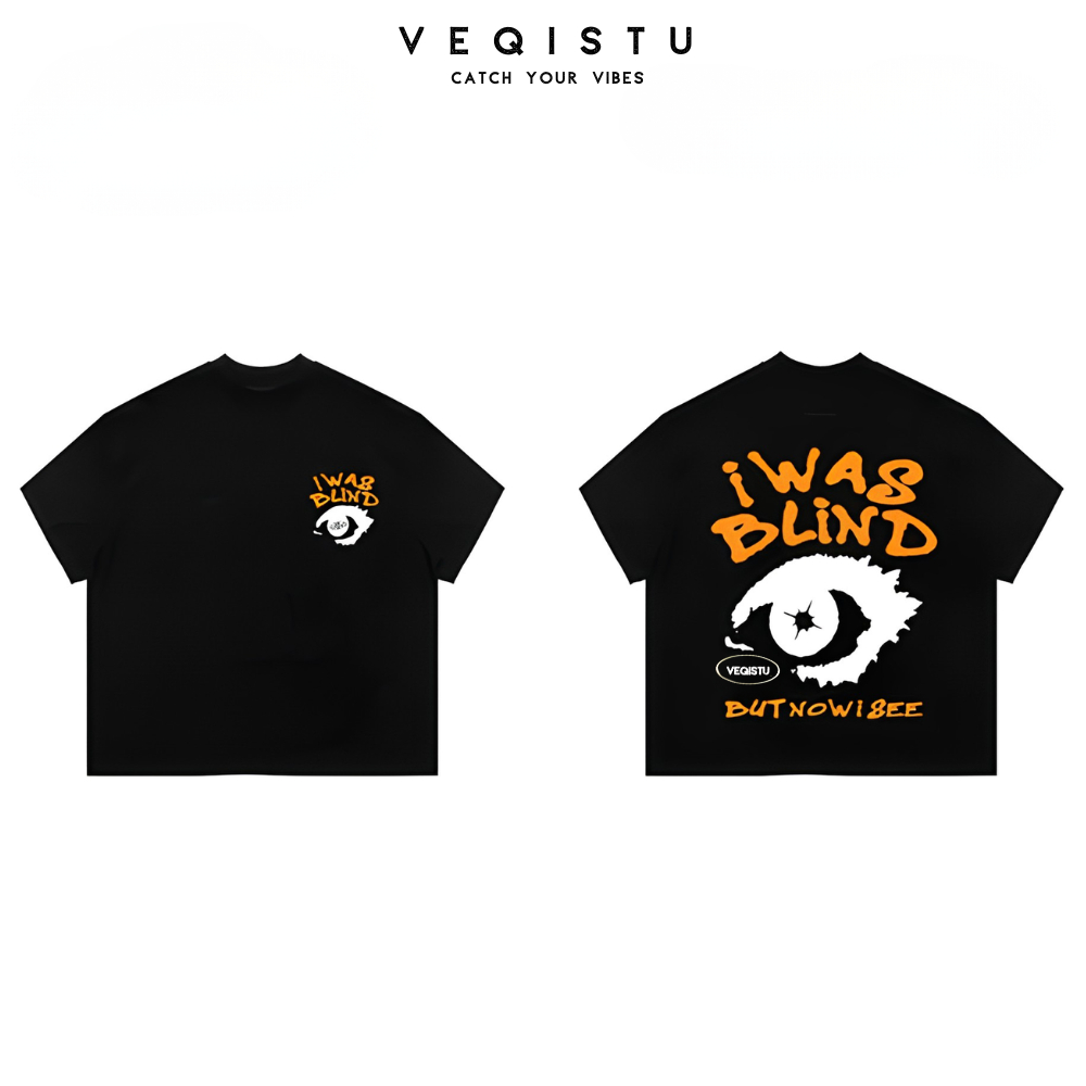 Áo thun BOXY Local Brand VEQISTU "Bray and Blind" Áo Thun Boxy Form Rộng Unisex Nam Nữ Tay Ngắn  250Gsm Cotton