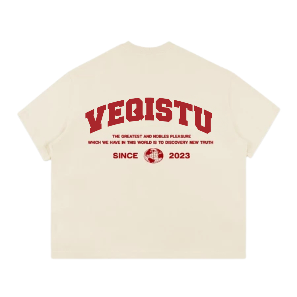 Áo Thun BOXY Local Brand VEQISTU "EARTH", Áo Thun Boxy Form Rộng Unisexm Nam Nữ Cổ Tròn 250Gsm 100% Cotton