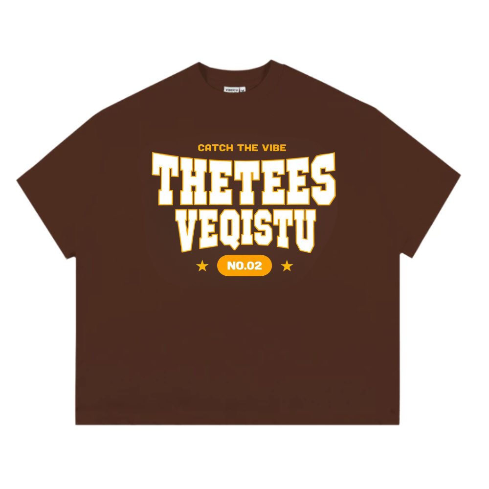 Áo Thun BOXY Local Brand VEQISTU "Thetees", Áo Thun Boxy Form Rộng Unisex Nam Nữ 250Gsm 100% Cotton