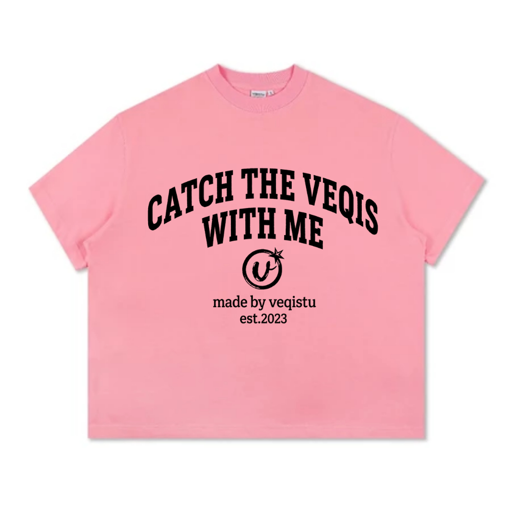 Áo Thun BOXY Local Brand VEQISTU "With ME", Áo Thun Boxy Form Rộng Unisexm Nam Nữ Cổ Tròn 250Gsm 100% Cotton
