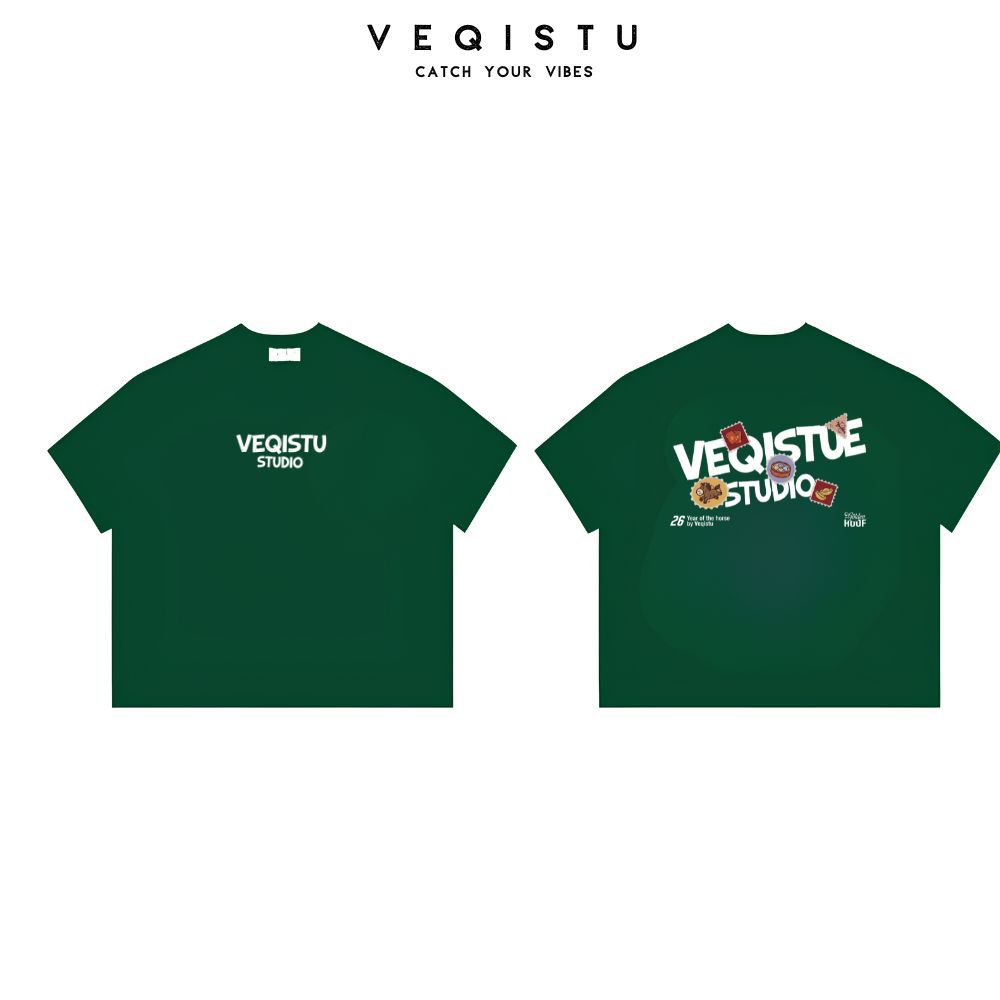 Áo Thun BOXY Local Brand VEQISTU "Tết ICON", Áo Thun Boxy Form Rộng Unisex 250Gsm 100% Cotton