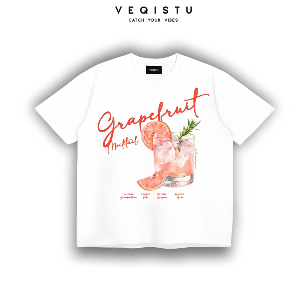 Áo Thun BOXY Local Brand VEQISTU "TROPICAL", Áo Thun Boxy Form Rộng Unisex 250Gsm 100% Cotton