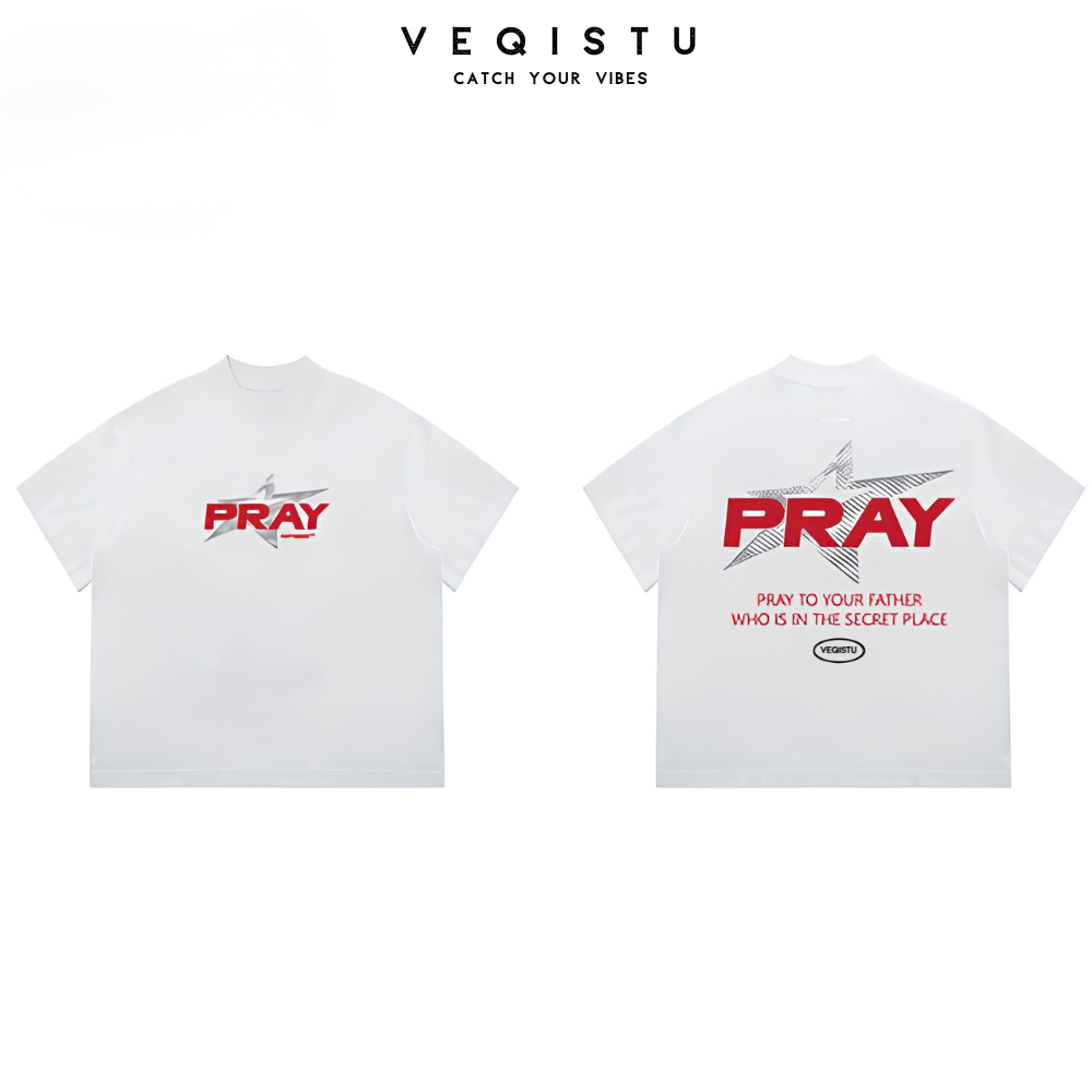 Áo thun BOXY Local Brand VEQISTU "Bray and Blind" Áo Thun Boxy Form Rộng Unisex Nam Nữ Tay Ngắn  250Gsm Cotton