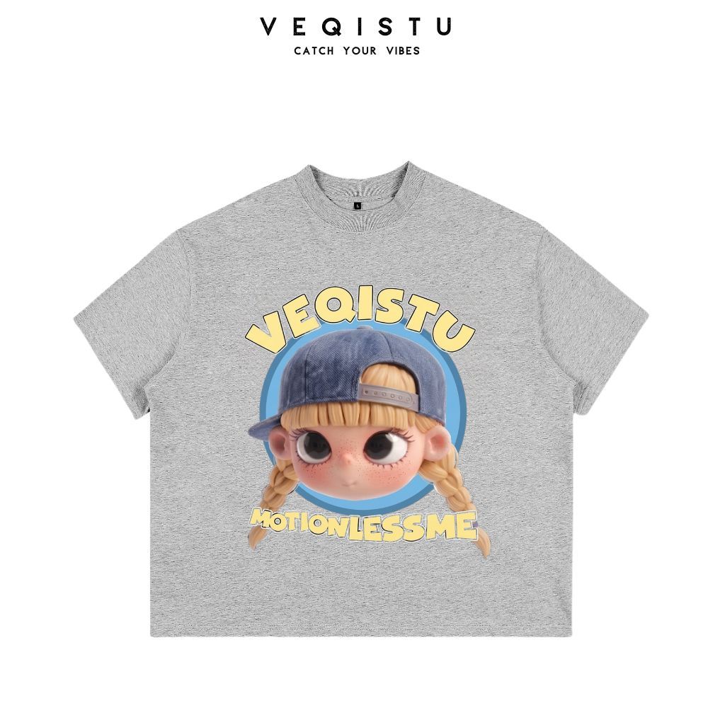 Áo Thun BOXY Local Brand VEQISTU "Baby", Áo Thun Boxy Form Rộng Unisex  250Gsm 100% Cotton
