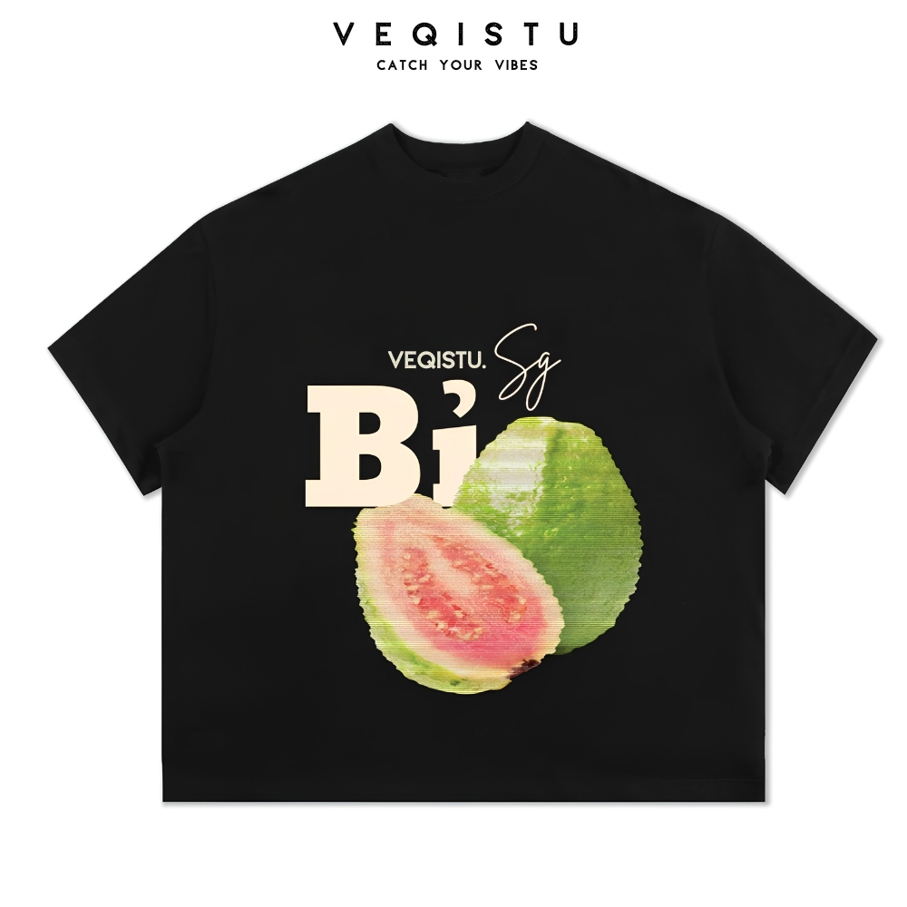 Áo thun BOXY Local Brand VEQISTU "Trái  Tính" Áo Thun Boxy Form Rộng Unisex Nam Nữ Tay Ngắn  250Gsm Cotton