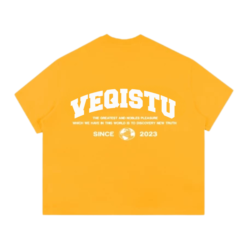 Áo Thun BOXY Local Brand VEQISTU "EARTH", Áo Thun Boxy Form Rộng Unisexm Nam Nữ Cổ Tròn 250Gsm 100% Cotton
