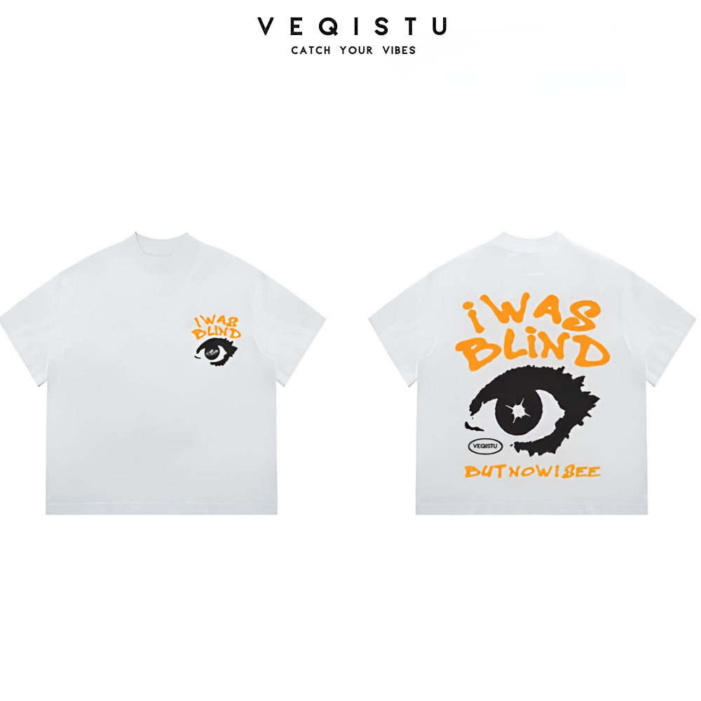 Áo thun BOXY Local Brand VEQISTU "Bray and Blind" Áo Thun Boxy Form Rộng Unisex Nam Nữ Tay Ngắn  250Gsm Cotton