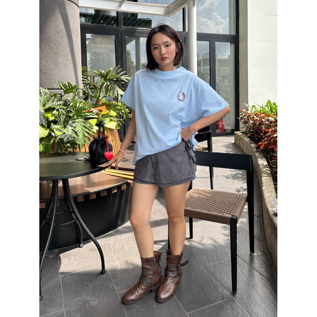 Áo thun BOXY Local Brand VEQISTU "Mèo Râu" Áo Thun Boxy Form Rộng Unisex Nam Nữ Tay Ngắn  250Gsm Cotton