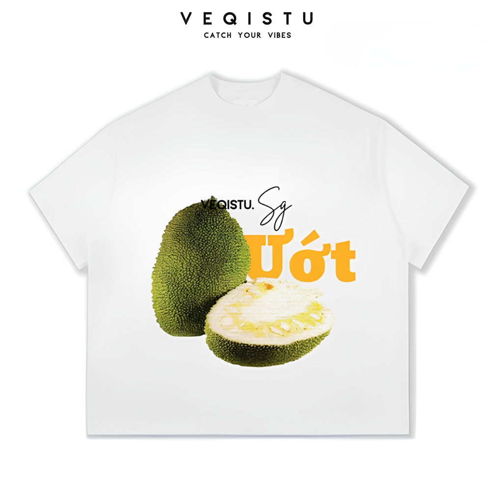 Áo thun BOXY Local Brand VEQISTU "Trái  Tính" Áo Thun Boxy Form Rộng Unisex Nam Nữ Tay Ngắn  250Gsm Cotton